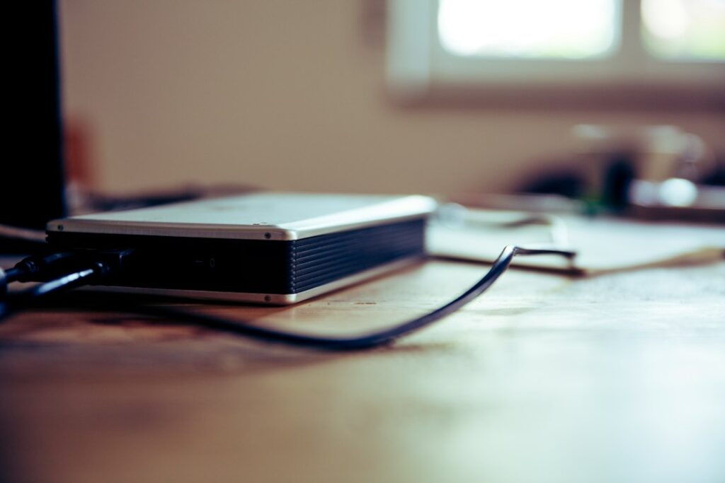 Your external drive is making a clicking noise — stop using it now