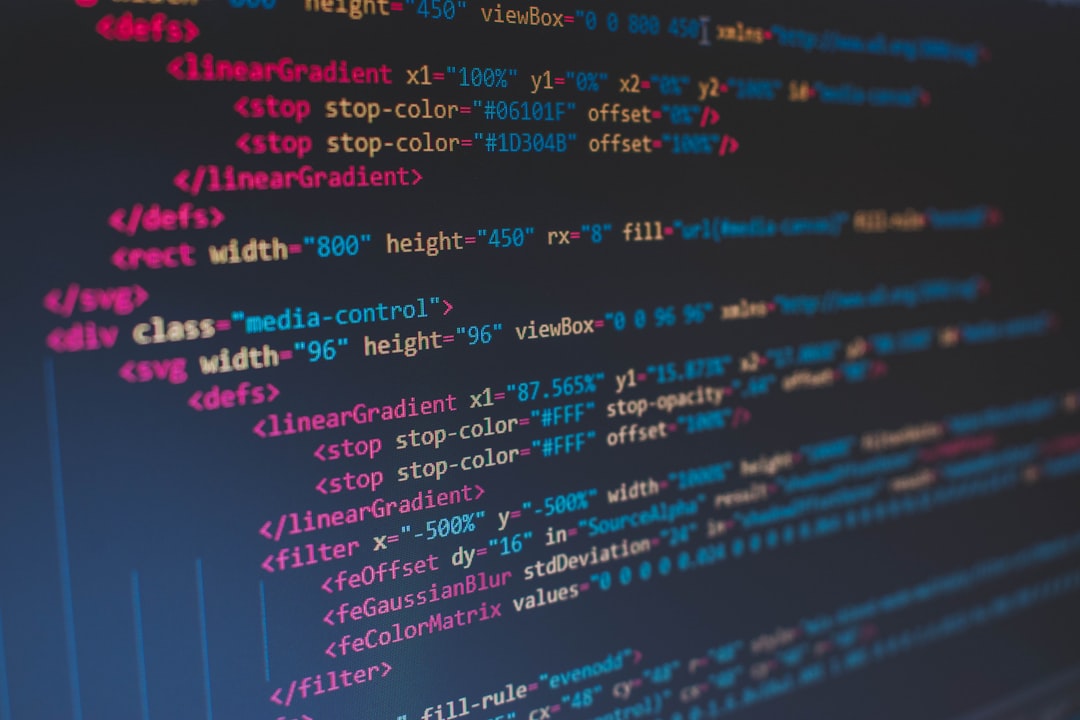 Website code on screen representing WordPress maintenance